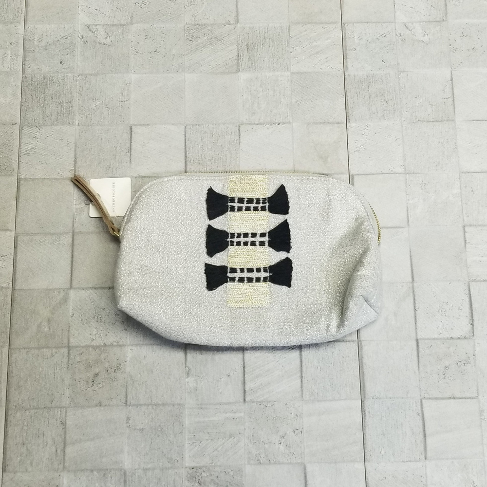 NWT Anthropologie Glitter Wristlet